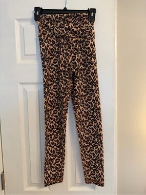 aerie Leopard Print High-Waist Leggings - tan and black